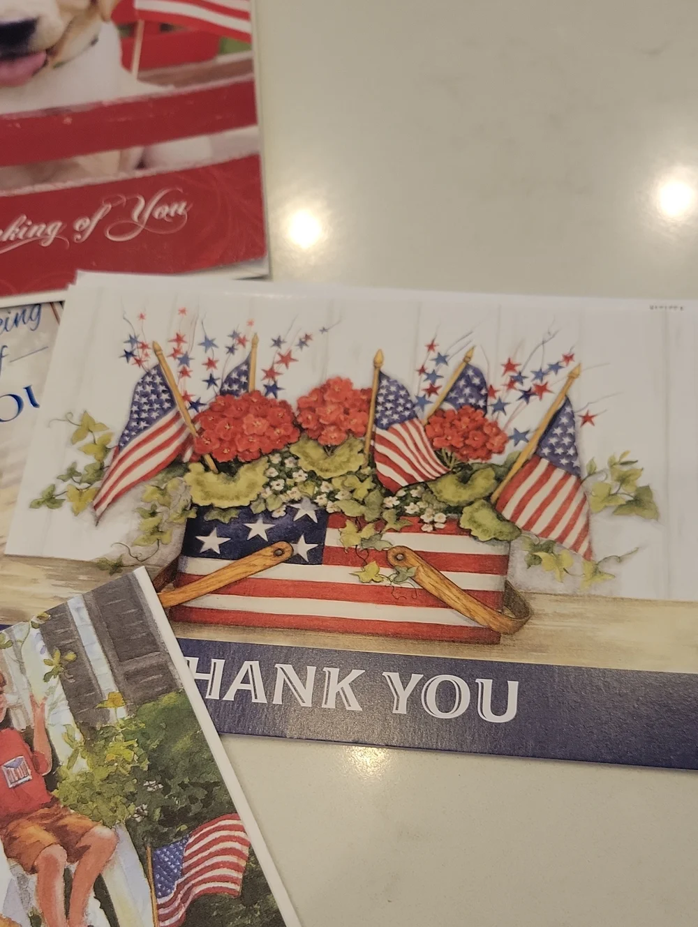 Patriotic USA Holiday Greeting Card Bundle